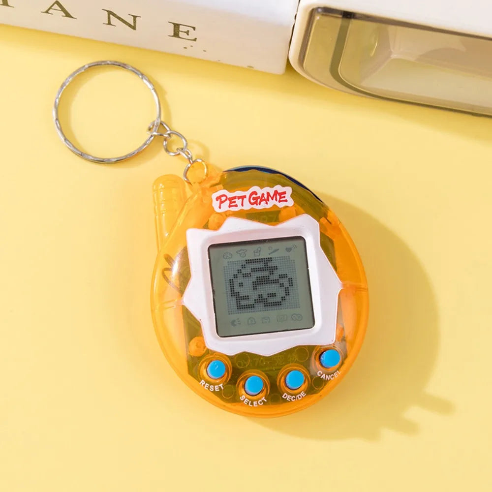 Collector's Edition Aqua Blue 3D Interactive Tamagotchi, Virtual Pet Retro Game Gift for Gamers