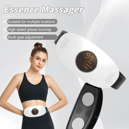 Fat Burning Abdominal Muscle Massager, Heated Waist Massage Tool, Multi-Body Use, Effective Fat Burner, Home Fitness Equipment