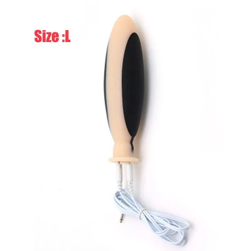 Electroshock Defensa E stim Host Electric Shock Penis Plug Cockring Chastity Cage Anal Plug Nipple Clamp E-stim Bdsm Toy for Sex