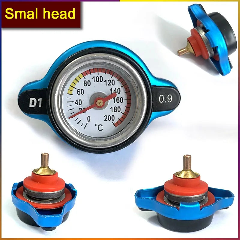 Gauge Radiator Cap For Car Motorcycle Racing 0.9/1.1/1.3/1.8bar Small Head and Big Head Tank Cover Thermostatic Universal