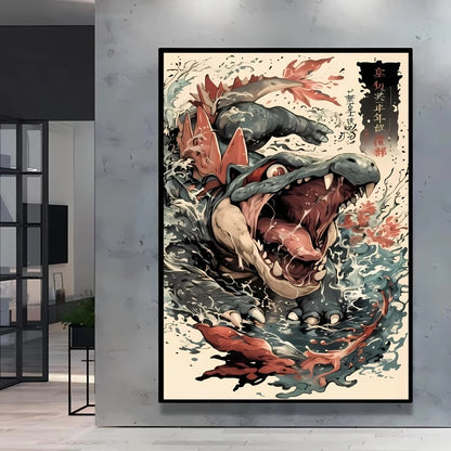 High Quality Pokemon Arcanine Pikachu Wall Painting with Unique Designs and Gorgeous Colors Adding A Touch of Brightness To Wall