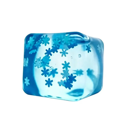 Squishy Toy Snowflake Ice Cubes Slow Rising Rebound Sensory Fidget Toy Soft  Touch Ice Cubes Stress Relief Squeeze Toy Xmas Gift