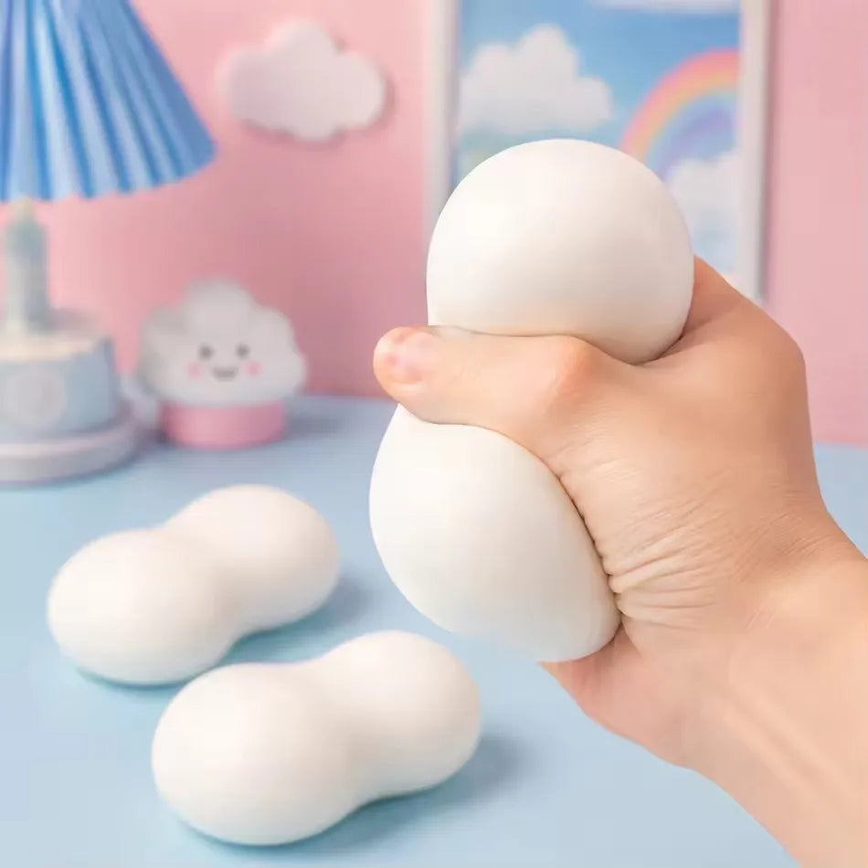 ASMR simulated soap ball squishy stress ball, soft cute realistic filled soft glue toy, prank soap stress relief toy, gift