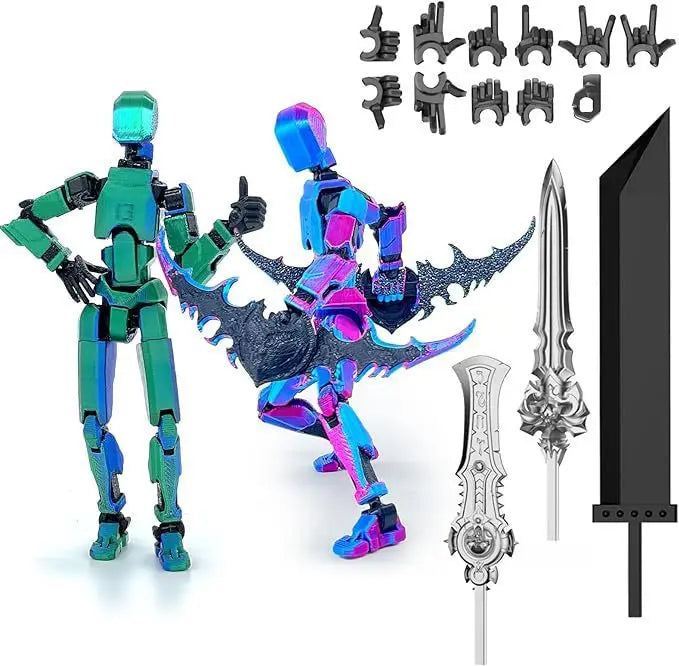 Hot 13 Action Figure Dummy Death Swordsman Titan 13 Action Figures T13 Multi-Jointed Movable Lucky 13 Action Figure Nova Gift