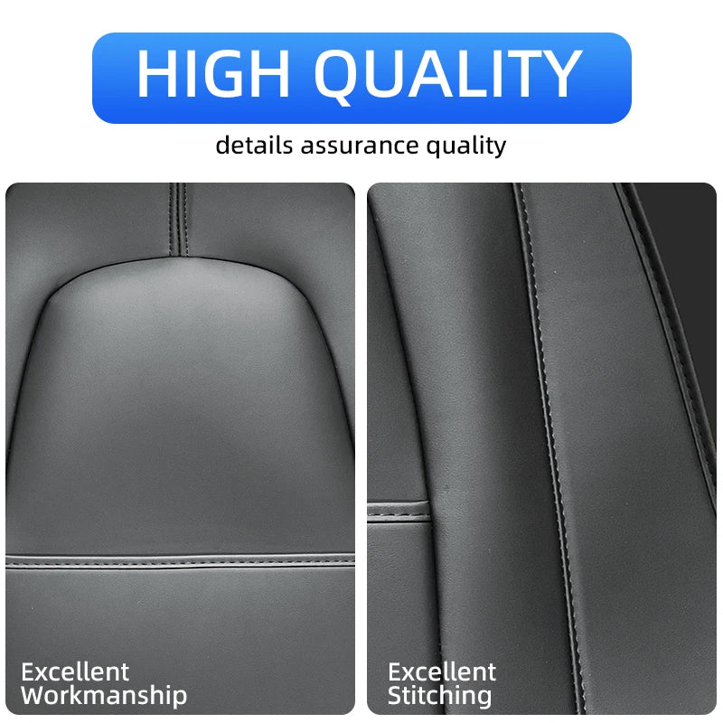 For Tesla Model 3 Model Y Seat Back Kick Protector Backseat Kick Mats for Kids Extra Organizer Pocket