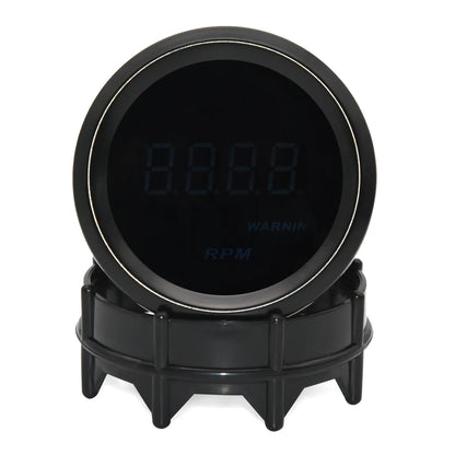 2" 52mm Car Digital Turbo Boost Gauge PSI BAR Water Temp Oil Temp Oil Pressure Gauge Voltmeter EGT Tachometer RPM Gauge Car 12V