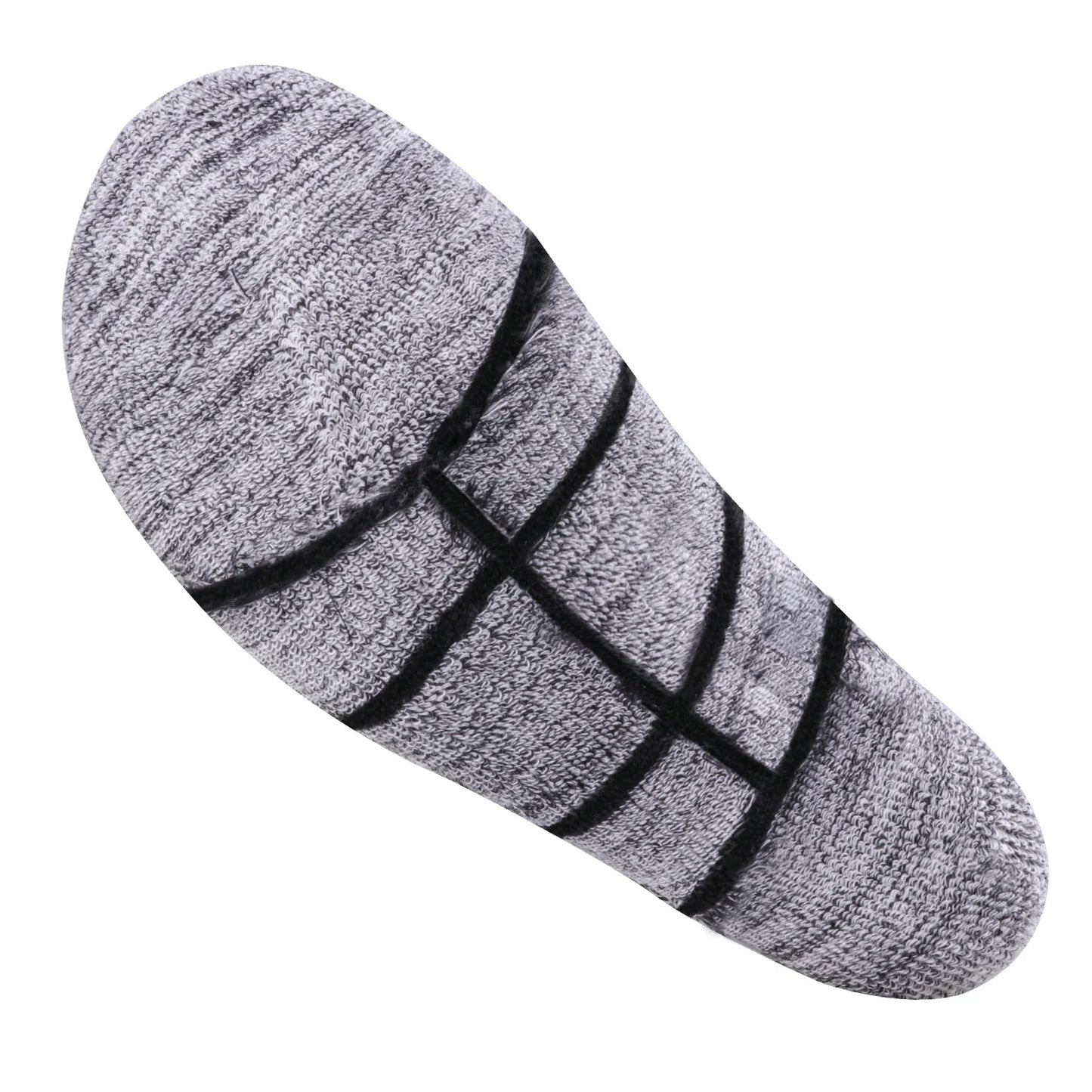 YUEDGE Men's Outdoor Recreation Hiking Socks, Moisture Wicking Cotton Padded Work Boot Socks for Men, 5 Pairs/Pack