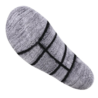YUEDGE Men's Outdoor Recreation Hiking Socks, Moisture Wicking Cotton Padded Work Boot Socks for Men, 5 Pairs/Pack