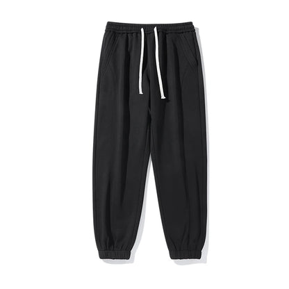 DUKEEN 500G Heavyweight Fleece Men's Sweatpants Winter New Thick Warm Sports Casual Knit Joggers Men's Clothing