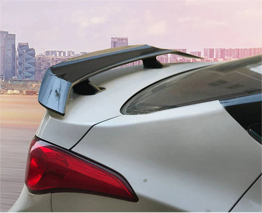 Three Box Sedan Car Universal Tail Wing Airplane Wing Modification Sport No Drilling Large Fixed Wing Carbon Fiber Pattern  ﻿