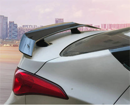 Three Box Sedan Car Universal Tail Wing Airplane Wing Modification Sport No Drilling Large Fixed Wing Carbon Fiber Pattern  ﻿