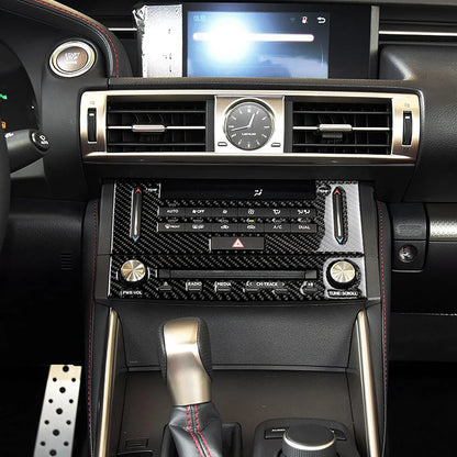 For Lexus IS250 IS350 300H 2013-2019 Carbon Fiber Gear Shift Air Outlet CD AC Window Lift Set Car Interior Accessories Sticker