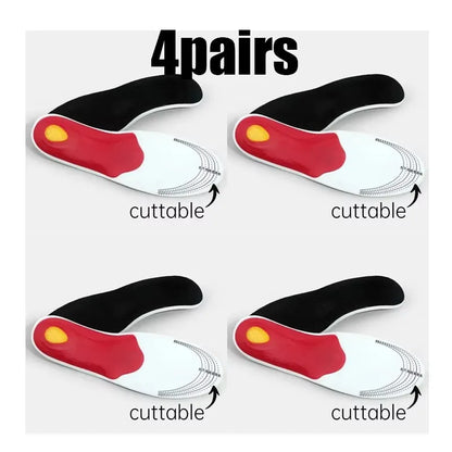 1-6pairs Orthopaedic Insoles Sole Shock-absorbing Insoles Orthopaedic with Arch Support Feet Ease of Air Movement Damping Insole