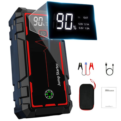 12V Portable Jump Starter Car 5000A Battery Car Starter Self-driving Flame Off and Electric TreasureFor 8-10L Petrol Diesel Car
