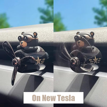 No perfume DIY fragrance car decoration For Tesla Model 3/Y rotating ornament air freshener vent clip aroma diffuser accessories