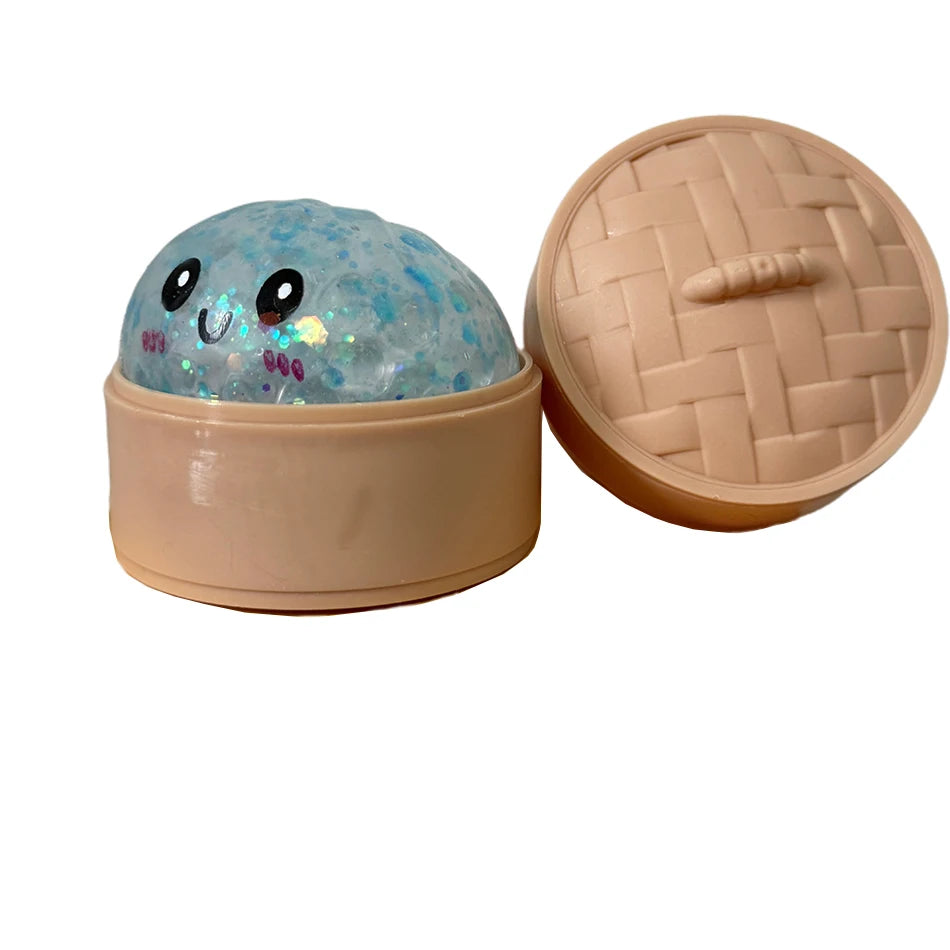 Blind Box Colorful Simulated Dumpling Squishy Relaxing Relieve Anxiety Antistress Enhance Happiness Rebound Squeeze Reliever Toy