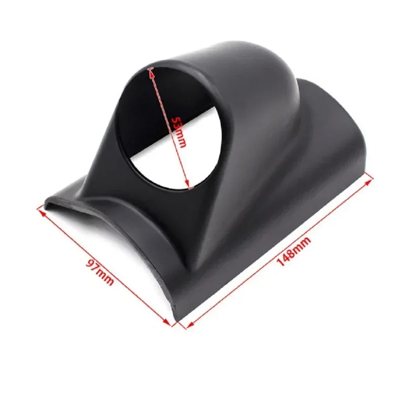 Universal 1 2 3 Hole Left/Right Hand  Auto Dual Holes A-Pillar Holes Gauge Holder Pod Modified Instrument for Black 52mm