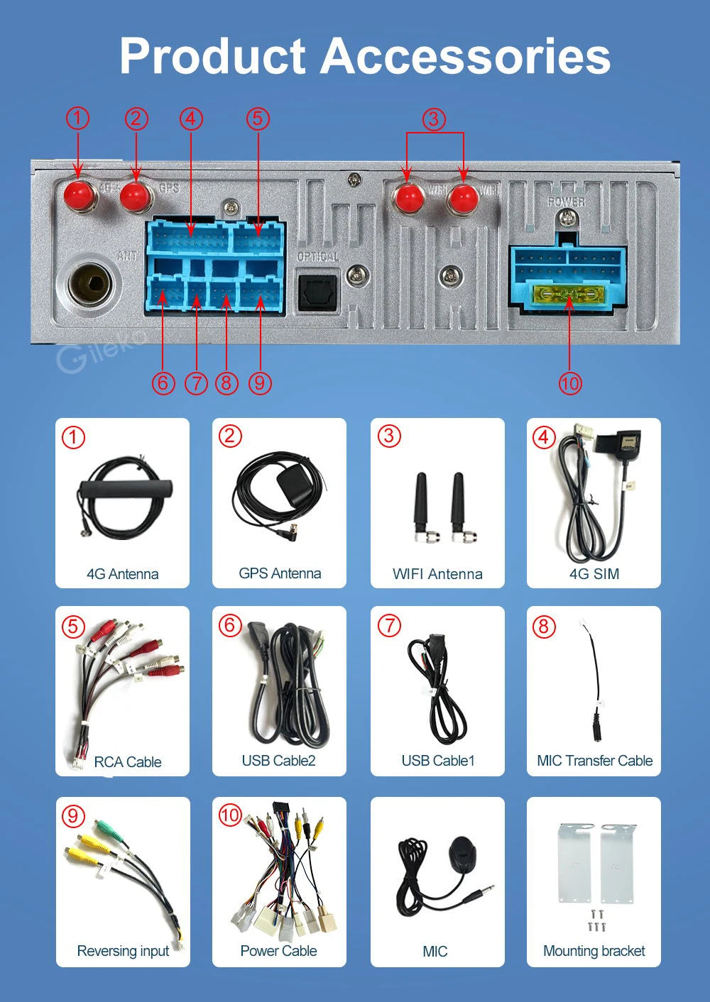 Android Radio Head Unit For Subaru Forester XV Impreza G4 2018-2022 Car one din Multimedia Video Player  GPS