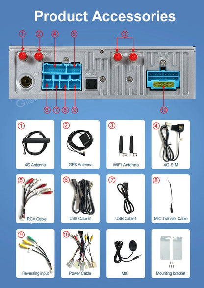 Android Radio Head Unit For Subaru Forester XV Impreza G4 2018-2022 Car one din Multimedia Video Player  GPS