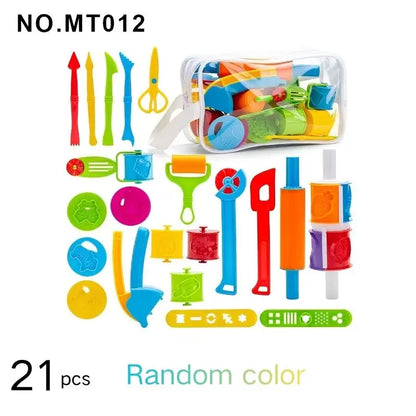 61Pcs Alphabet & Animal Play Dough Mold Set, Creative Clay Cutting Stamps for Learning & Craft, DIY Educational Tool for Parents
