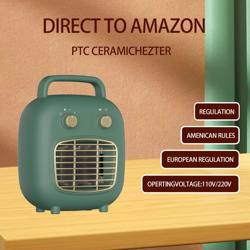 Small Desktop Human Body Sensing Temperature Control Convection Office Constant Temperature Energy Saving Heater