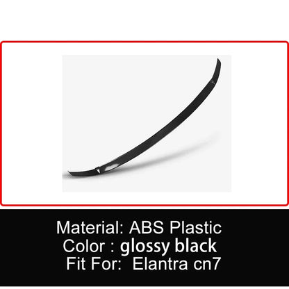 Rear Trunk Wing Spoiler Tail Fin for Hyundai Elantra CN7 2021 2022 Body Kit Tail Wings Fixed Wind Spoiler Cars Accessories