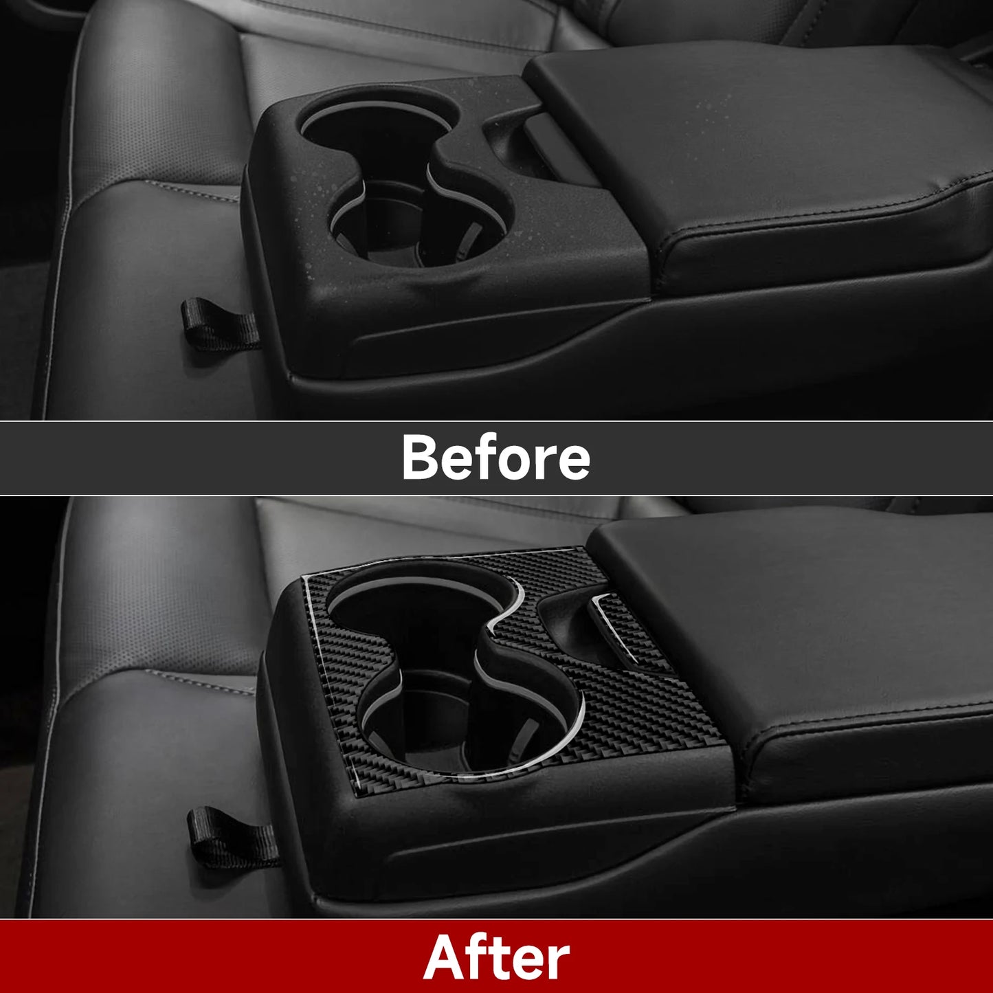 For Chrysler 300 (2011-2014) Car Center Console Gear Shift Panel Steering Wheel Cover Carbon Fiber Interior Sticker Accessories