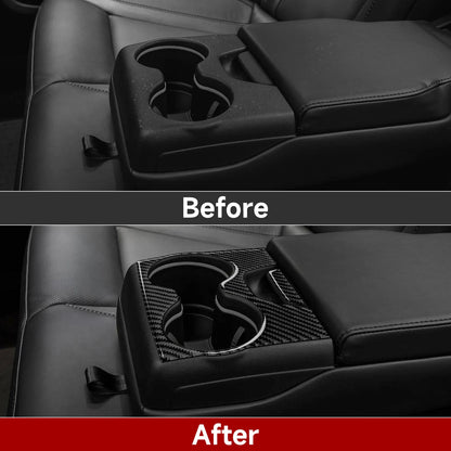 For Chrysler 300 (2011-2014) Car Center Console Gear Shift Panel Steering Wheel Cover Carbon Fiber Interior Sticker Accessories