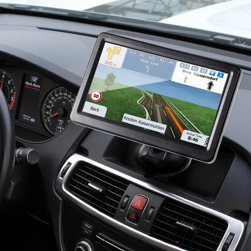 GPS Navigator for Car, 7 inch Touch Screen 16GB GPS Navigation System with Lifetime Map Updates, Voice Turn-by-Turn Guidance, Speed and Red Light Warning, Custom Truck Routing, for Car Truck RV