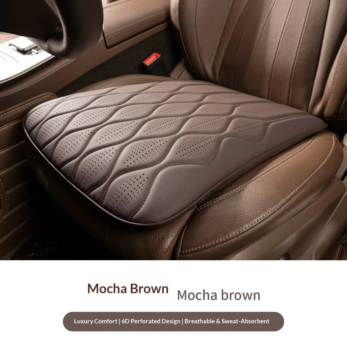 Wave style car seat cushion, creative accessory for car interior. Breathable and ventilated, suitable for all seasons