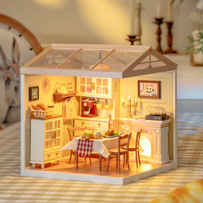 Rolife DIY Miniature Dollhouse Kit with Accessories Model Supply Store Kit with LED to Build Decent Birthday Gift