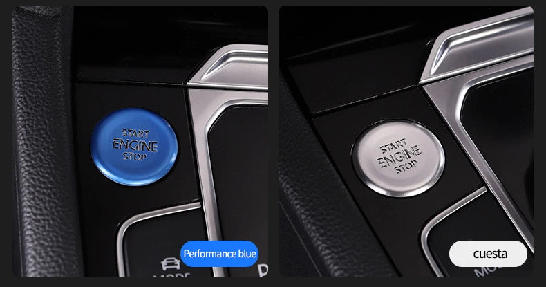 Car door unlocking button decorative sticker is suitable for Volkswagen VW new CC aluminum alloy interior button accessories