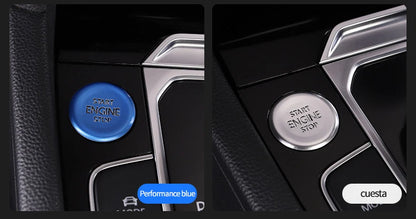 Car door unlocking button decorative sticker is suitable for Volkswagen VW new CC aluminum alloy interior button accessories