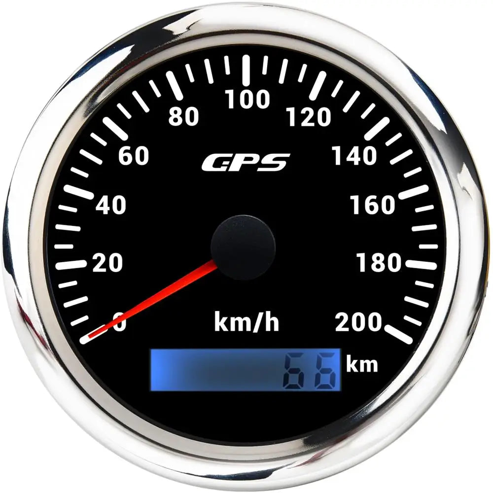 Universal 85MM GPS Speedometer Gauge 7 Color LED Backlight For Motorcycle Marine Boat Truck 60 Kmh 200 Kmh Speed Gauge Meter