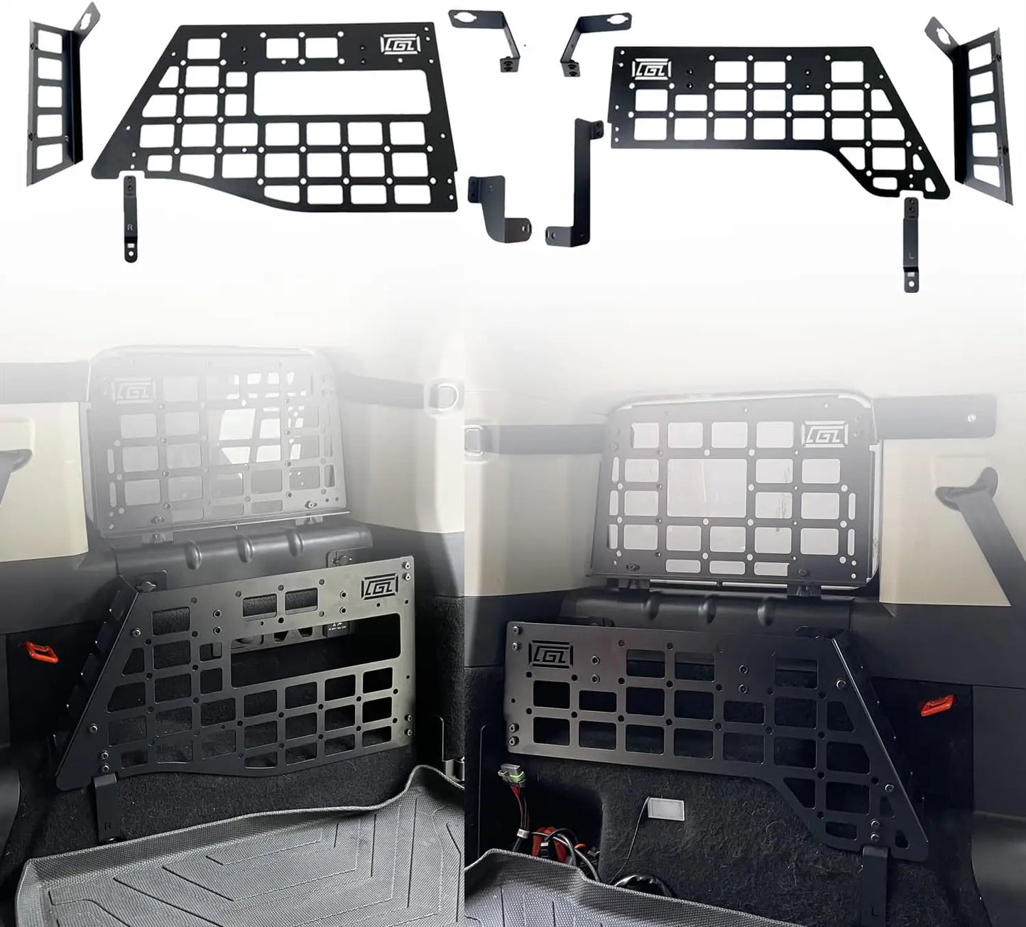 Fit for GWM Tank 300 2020 2021 2022 2023 2024 Trunk Shelf System Modular Storage Panel Luggage Organizers (Not for Hi4-T)