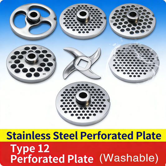 Type 12 Meat grinder blade Round knife Stainless steel Washable Cross knife Blade tip General Accessories Orifice plate
