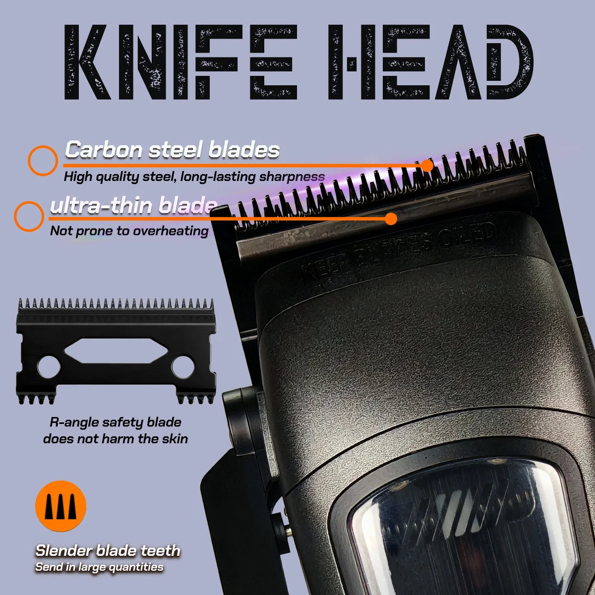 Professional BRDCLIP Hair Clipper 10000RPM Magnetic Motor High Power Hair Cutting Machine DLC Blade Barber Trimmer for Man