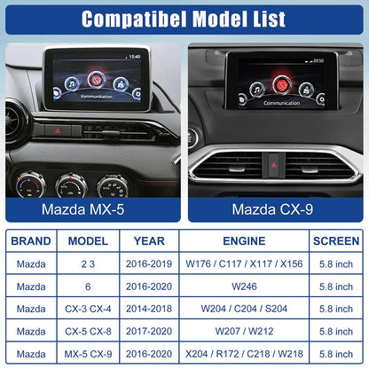 Mazda CarPlay and Android Auto USB Media Hub Retrofit Kit, Support Mazda 3/6/CX5/CX3/CX9/MX5-TK78 66 9U0C K1414 C922 V6 605A