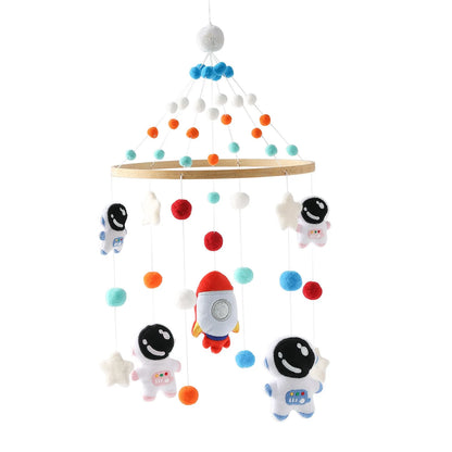 Mobile Wooden Bell Baby Toys 0-12 Months Rattle Toys Bed Newborn Crib mobile With Music Box Bed Bell Hanging Toys Crib Bracket