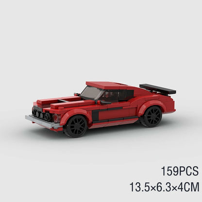 MOC Speed Sports Super Race Car Model Building Blocks Pickup Police Bricks City Racing Vehicle SUV Technical Rally Sport Toy