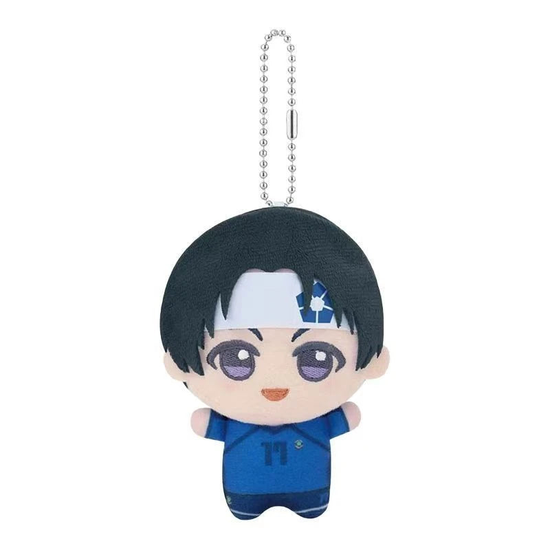 New Anime Blue Lock Vol.7 Hiori You Isagi Yoichi Cosplay Plush Doll Fluffy Maumet Pendant Puppet Keychain Keyring Charm Gifts