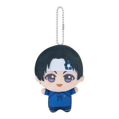 New Anime Blue Lock Vol.7 Hiori You Isagi Yoichi Cosplay Plush Doll Fluffy Maumet Pendant Puppet Keychain Keyring Charm Gifts
