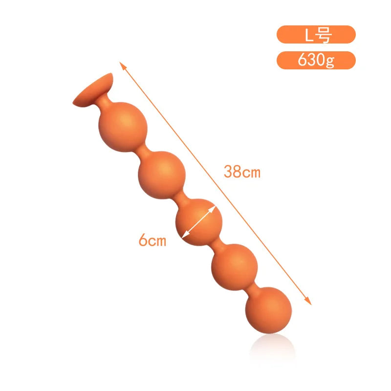 Huge Anal Plug 9cm Anal Beads 100% Liquid Silicone Soft Anal Balls Big Buttplug Prostate Massager Adult Sex Toys For Men