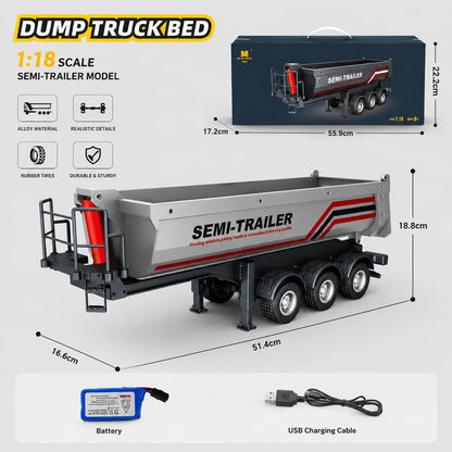 Huina 2026 New Alloy Car 1509 Scania Engineering Truck Model 2.4g Remote Control Toy Simulation Model Remote Control Car Gift