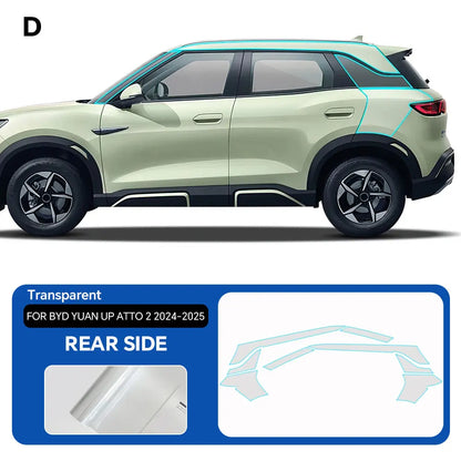 Paint Protection Film Clear Vinyl Gloss Self Healing Wrap Precut Full Car Anti-Scratch UV Protection For BYD Yuan UP ATTO 2 2024