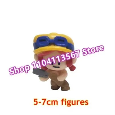 24pcs Cartoon Mini Figures Poco Bibi Shelly Cute Anime Heroes Model Accessories Charms Game Collectibles Toys for Children Gift