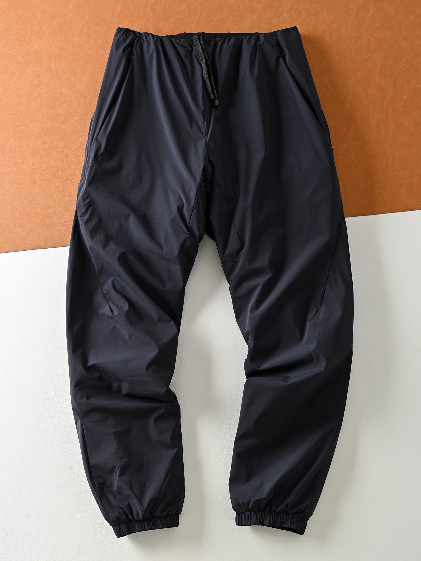 Outdoor Men's Casual Cotton Pants Loose Fit Windproof Water-resistant Lightweight Winter Fashion Trousers Youth Style