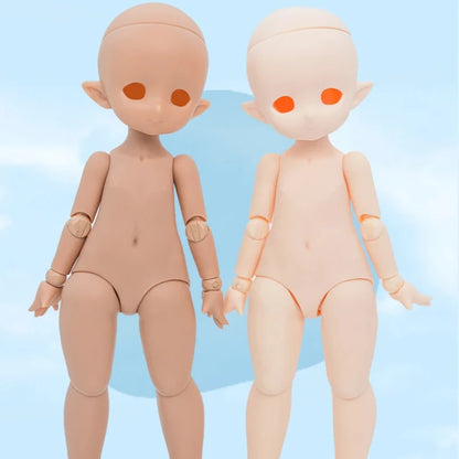 Original 1/6 Doll Parts White/Tan Skin 2.0 Version Doll's Body for Imomodoll Soft Rubber Diy Toys Girls Dress Up Birthday Gift