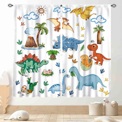 ABC Alphabet Classroom Curtains,Kids Cartoon Animal Educational Learning Cute Colorful Back to School Decorations Window Drapery