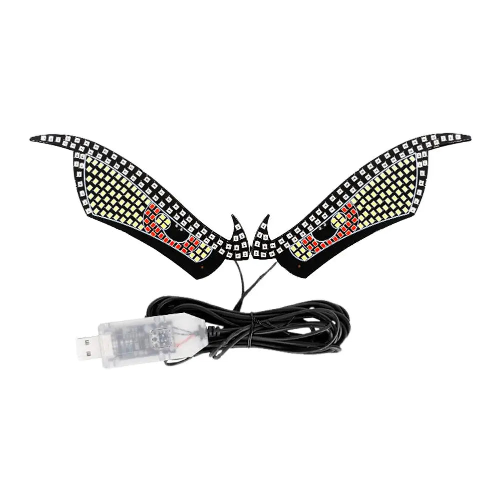 USB RGB Dynamic Big Devil Eyes Light for Cars Trucks, LED Window Screen Animation Sign Flexible Display Panel